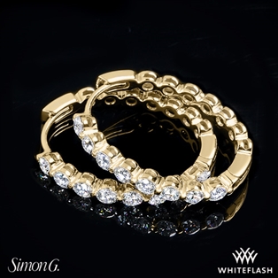 Simon G. Diamond Hoop Earrings