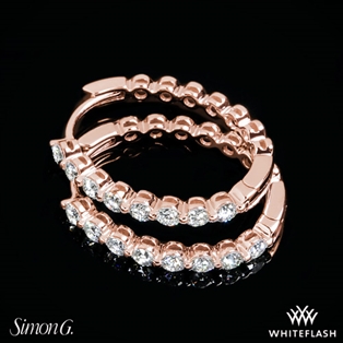 Simon G. Diamond Hoop Earrings