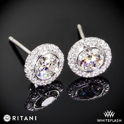 Ritani diamond hot sale stud earrings