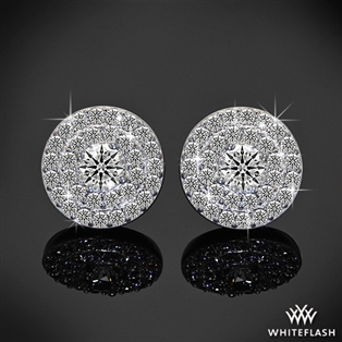 Brilliance Double Halo Diamond Earrings