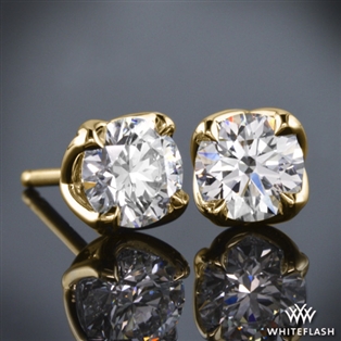 W-Prong Diamond Earrings