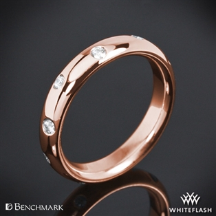 Benchmark Scattered Diamond Wedding Ring