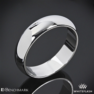 Benchmark Half Round Wedding Ring