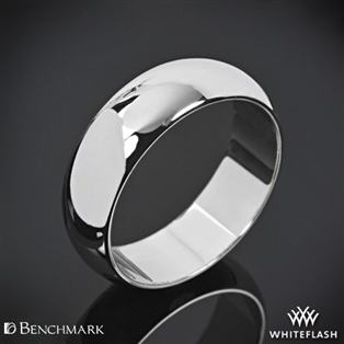 Benchmark Half Round Wedding Ring