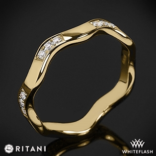 Ritani S45-8 Stack Wave Diamond Right Hand Ring