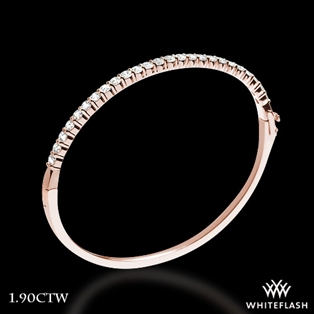 Shared-Prong Diamond Bangle