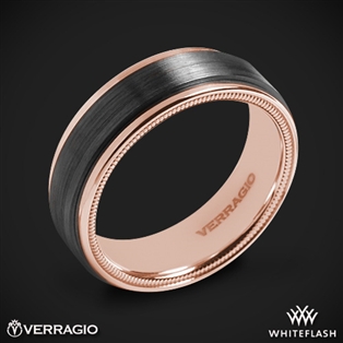 Verragio VWFX-7501 Black Titanium Men's Wedding Ring