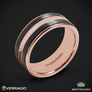 Verragio VWFX-8504 Black Titanium Men's Wedding Ring