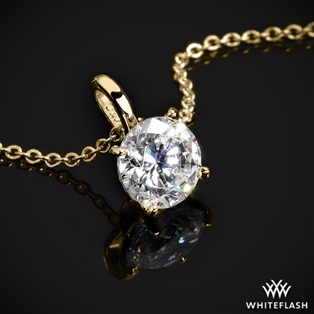 Four-Prong Timeless Diamond Pendant