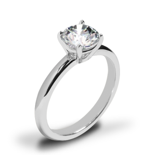 Etoile du Coeur Solitaire Engagement Ring