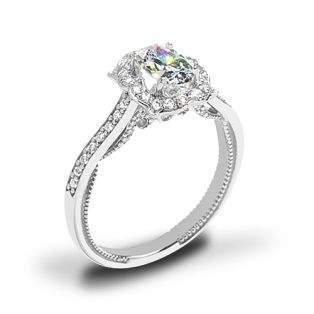 Verragio INS 7092OV Halo Engagement Ring