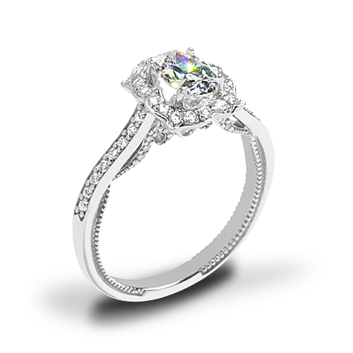 Verragio INS 7092OV Halo Engagement Ring