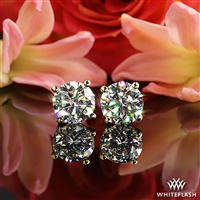 4 Prong Martini Diamond Earrings