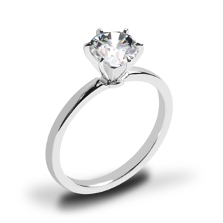 Timeless 6 Prong Solitaire Engagement Ring