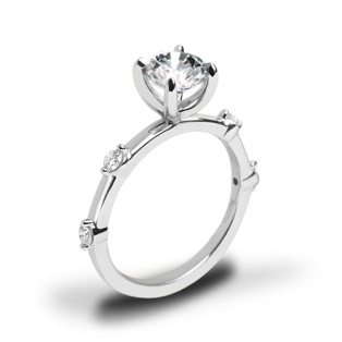 Valoria Spaced Diamond Engagement Ring