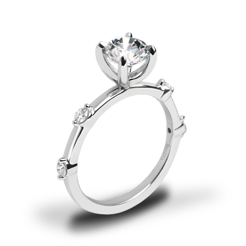 Valoria Spaced Diamond Engagement Ring