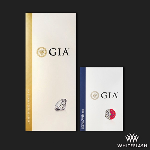 GIA Diamond Grading Report with AGS Ideal Report by GIA