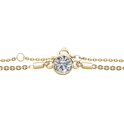 Solitaire Round Diamond Bracelet