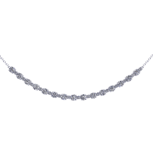 Alternating Diamond Necklace