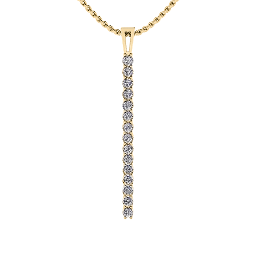 Drop Bar Diamond Pendant