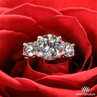 Trellis Three Stone Engagement Ring