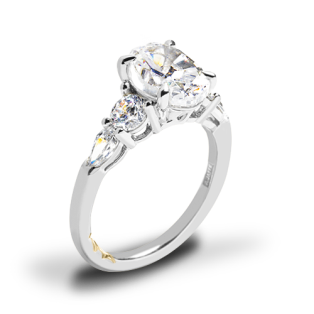 A. Jaffe MECOV3044L Diamond Engagement Ring