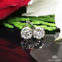 4 Prong Basket Diamond Earrings