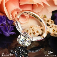 Valoria Flora Twist Diamond Engagement Ring