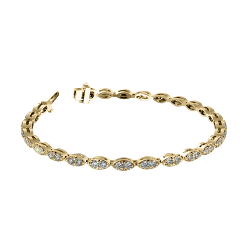 Marquise Elegant Diamond Bracelet