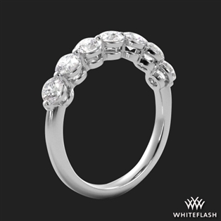 Single Shared Prong 7 Stone Diamond Ring