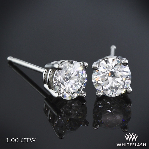 Four-Prong Diamond Basket Earrings--Ready Set To Go | 529