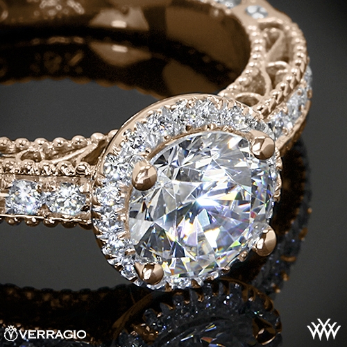 Verragio Beaded Pave Diamond Engagement Ring | 1951